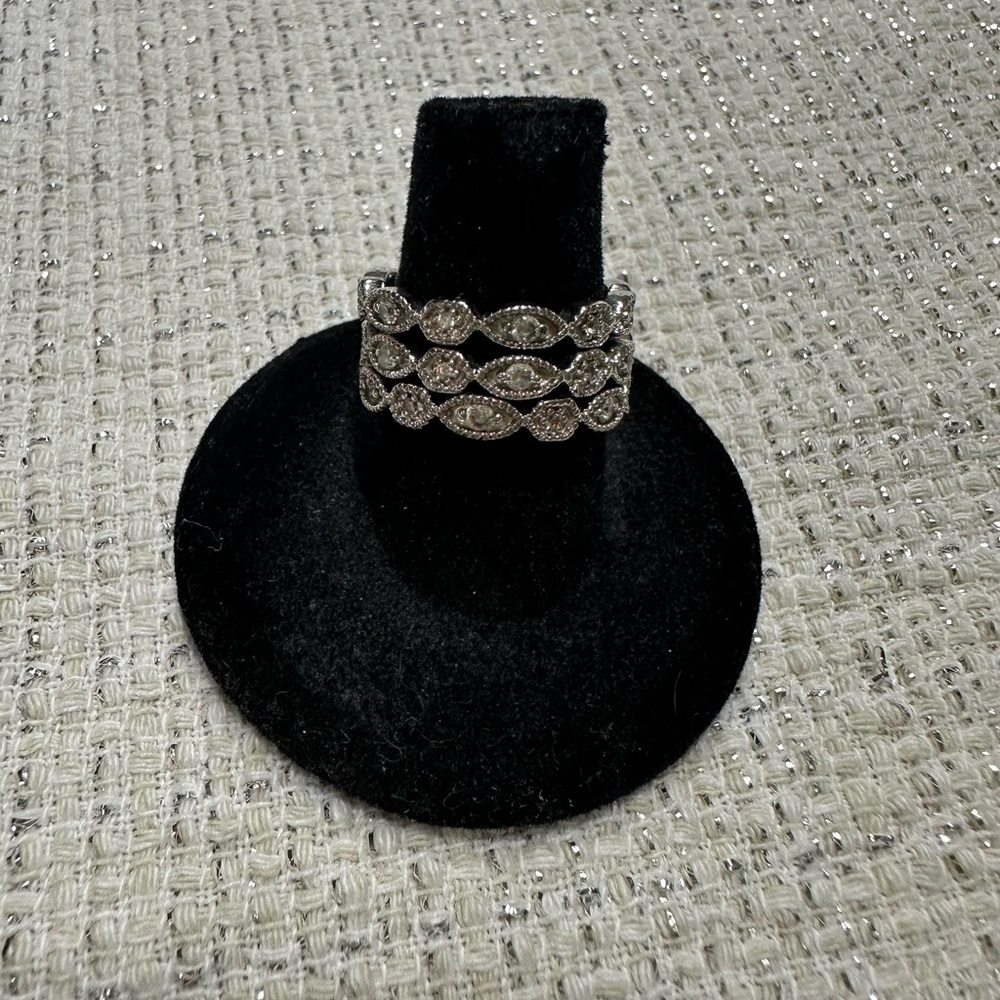 Stella & Dot Silver Ring Set
